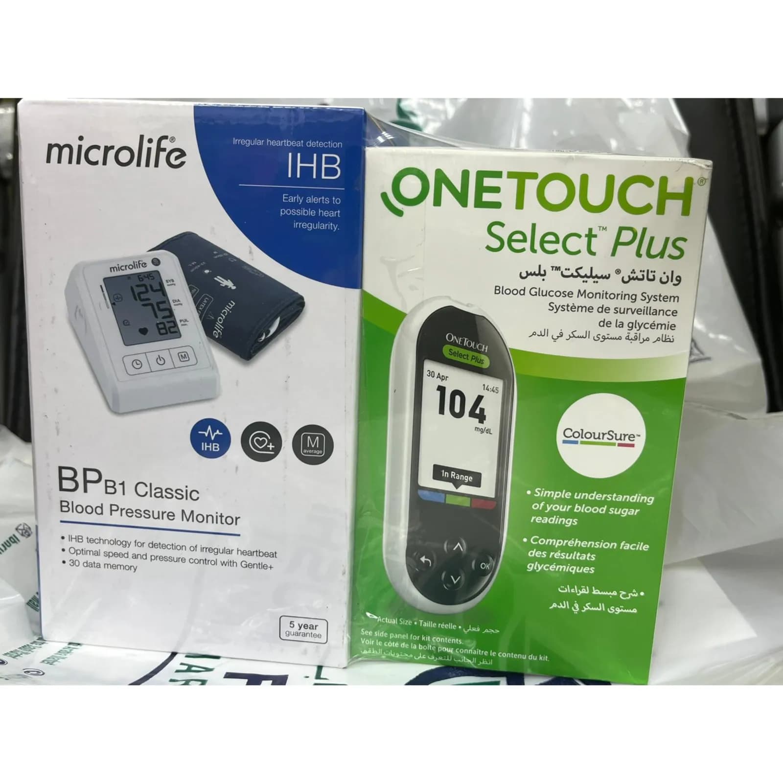 Special Offer Glucose Monitor + Blood Pressure Monitor One Touch Select Plus + Microlife Bp