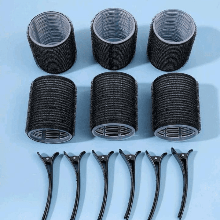 Hair Curling Roller 6 Pieces & Hair Clips 6 Pieces, B-02