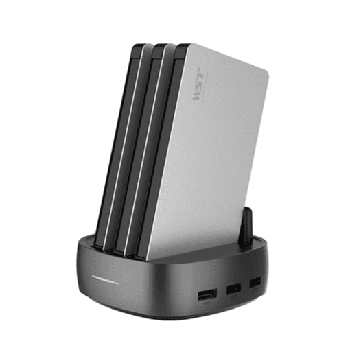 Wst Power Bank Station 8000mah X 3 Wp931b3 With Built-in Cable