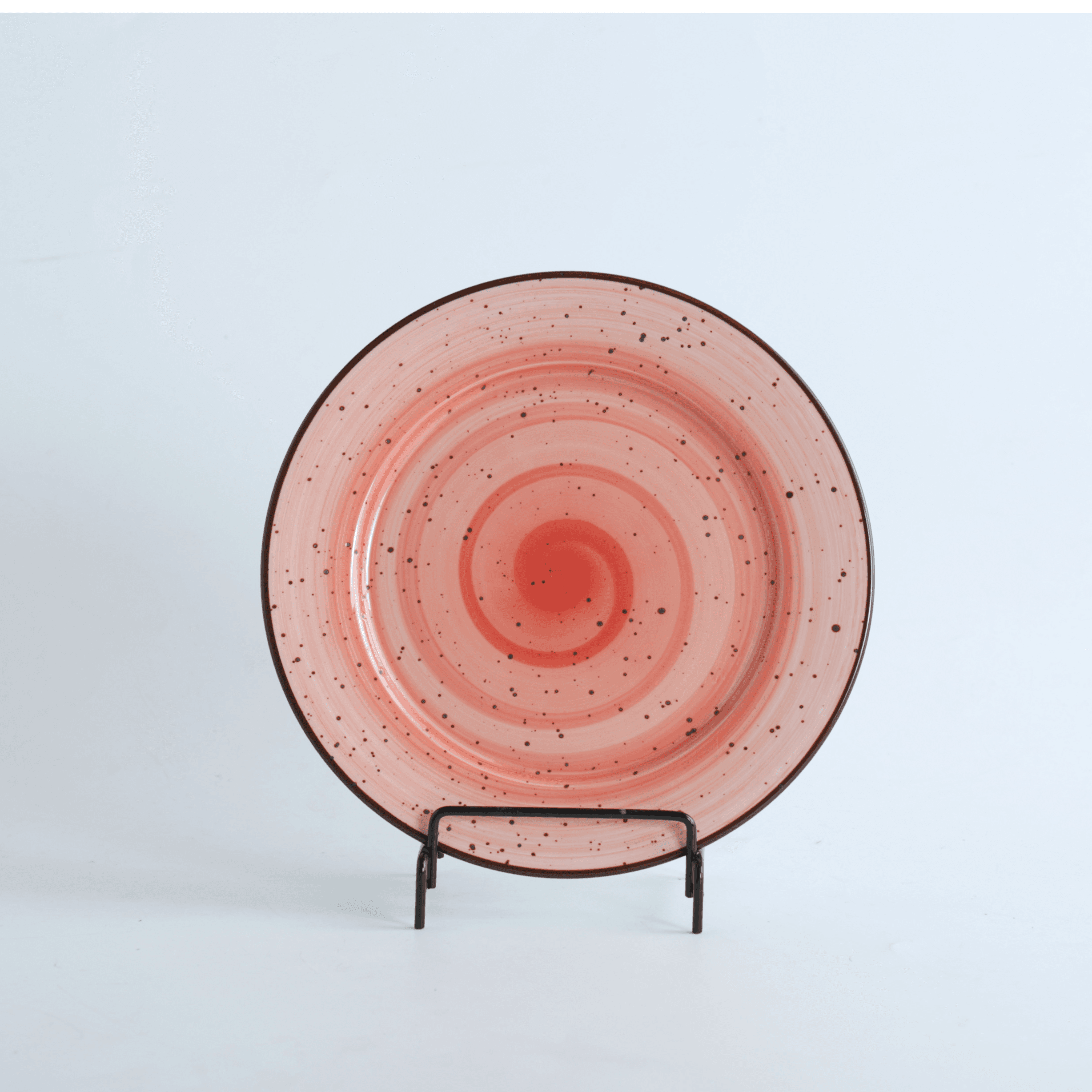 08-043Dr H.P Deco. Red / Fl. Plate 10" / 25Cm - 6251882027416