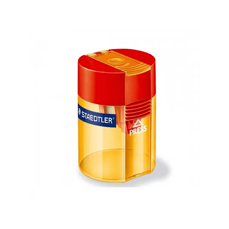 Staedtler Sharpener 1 Hole Transparent Colour Yellow Red - 474