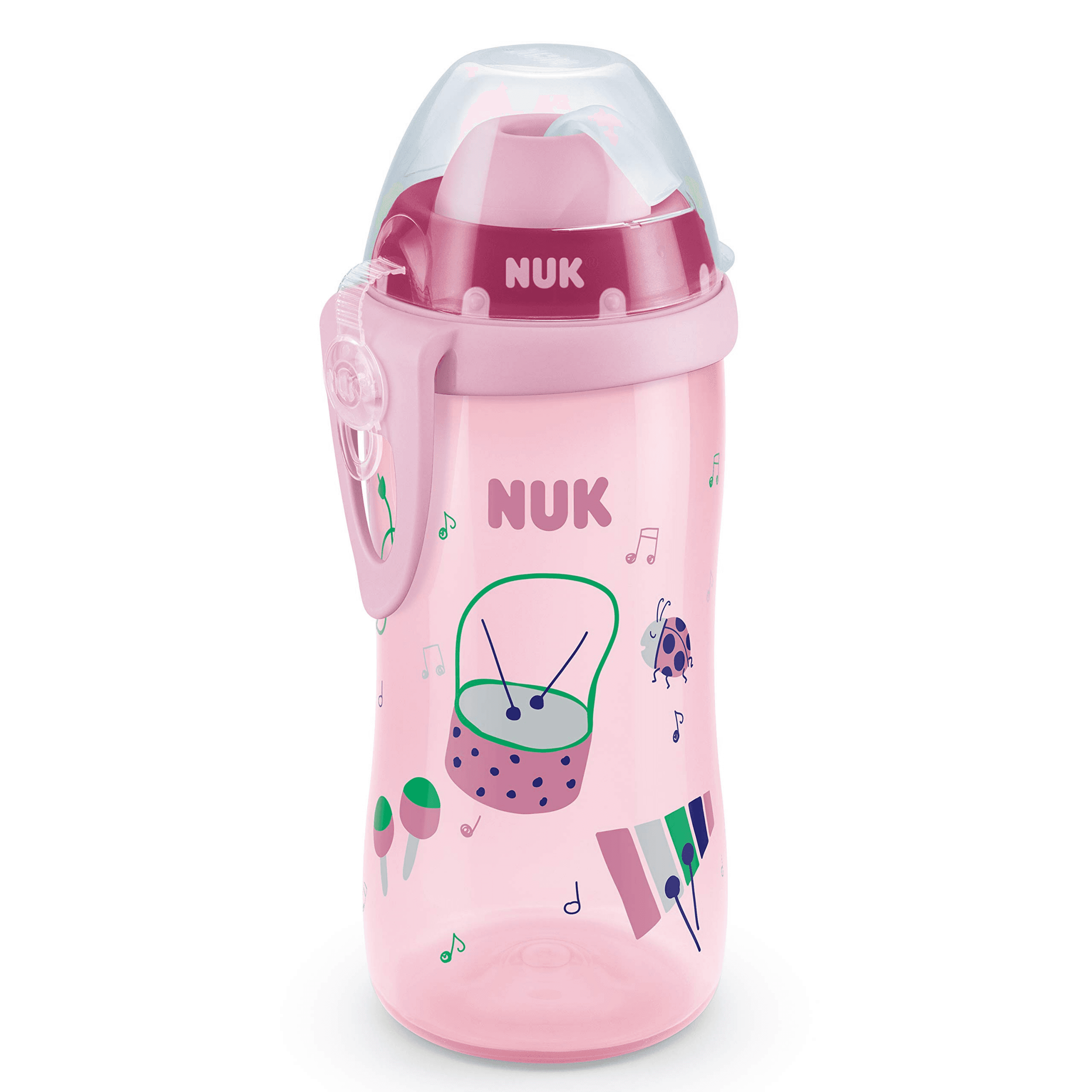 Nuk Flexi Cup 12+M Soft Straw Pink