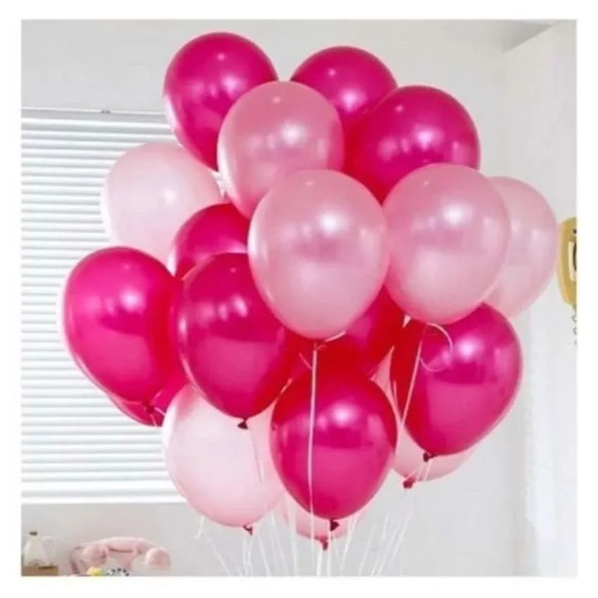 Pink Shades Helium Filled Balloons - 6 Pieces