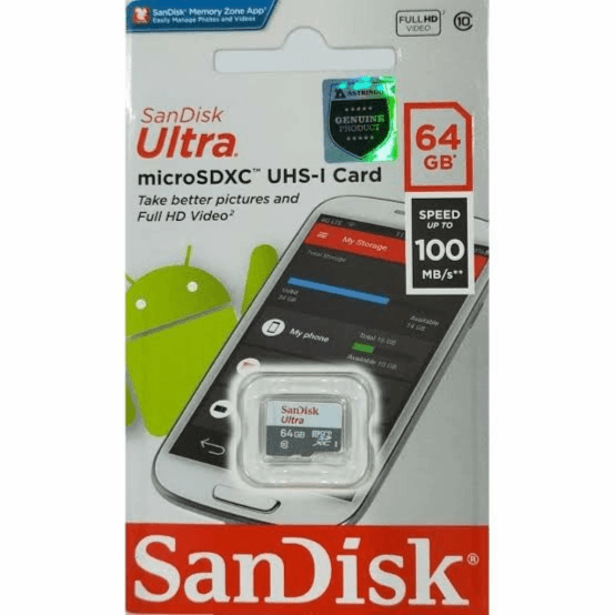 Sandis Ultra MicroSDXC Card 64GB