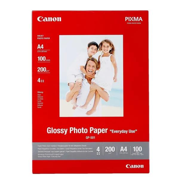 Canon Glossy A4 Photo Paper - 100 Sheets - (210 X 297 Mm) - 200g/m2