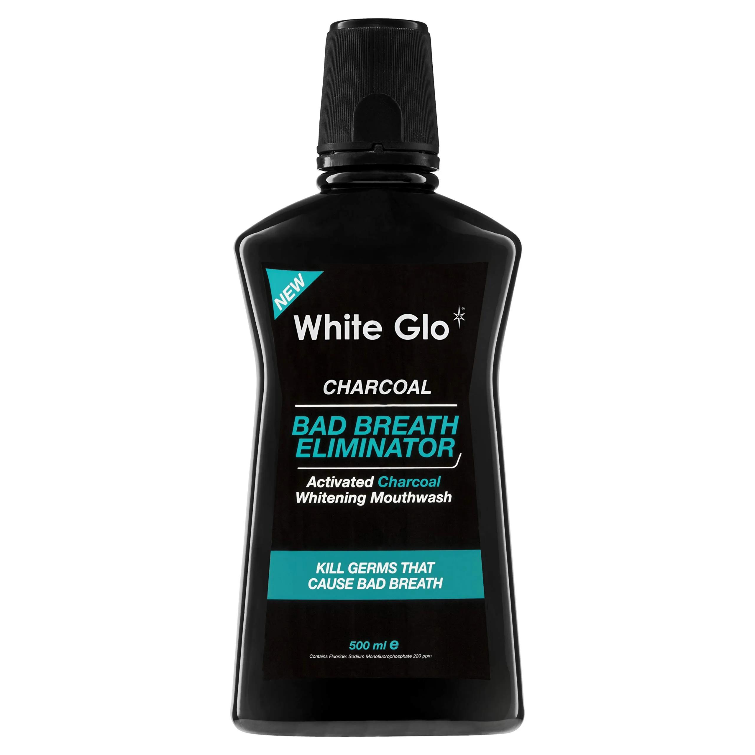 White Glo Charcoal Mouthwash 500ml