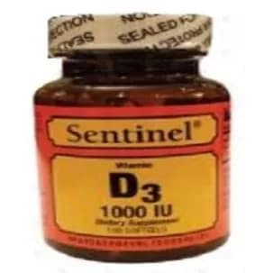 Sentinel D3 1000 Iu 100's