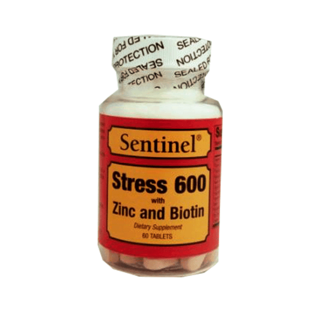 Sentinel Stress 600 Plus Biotin 60 Tablets