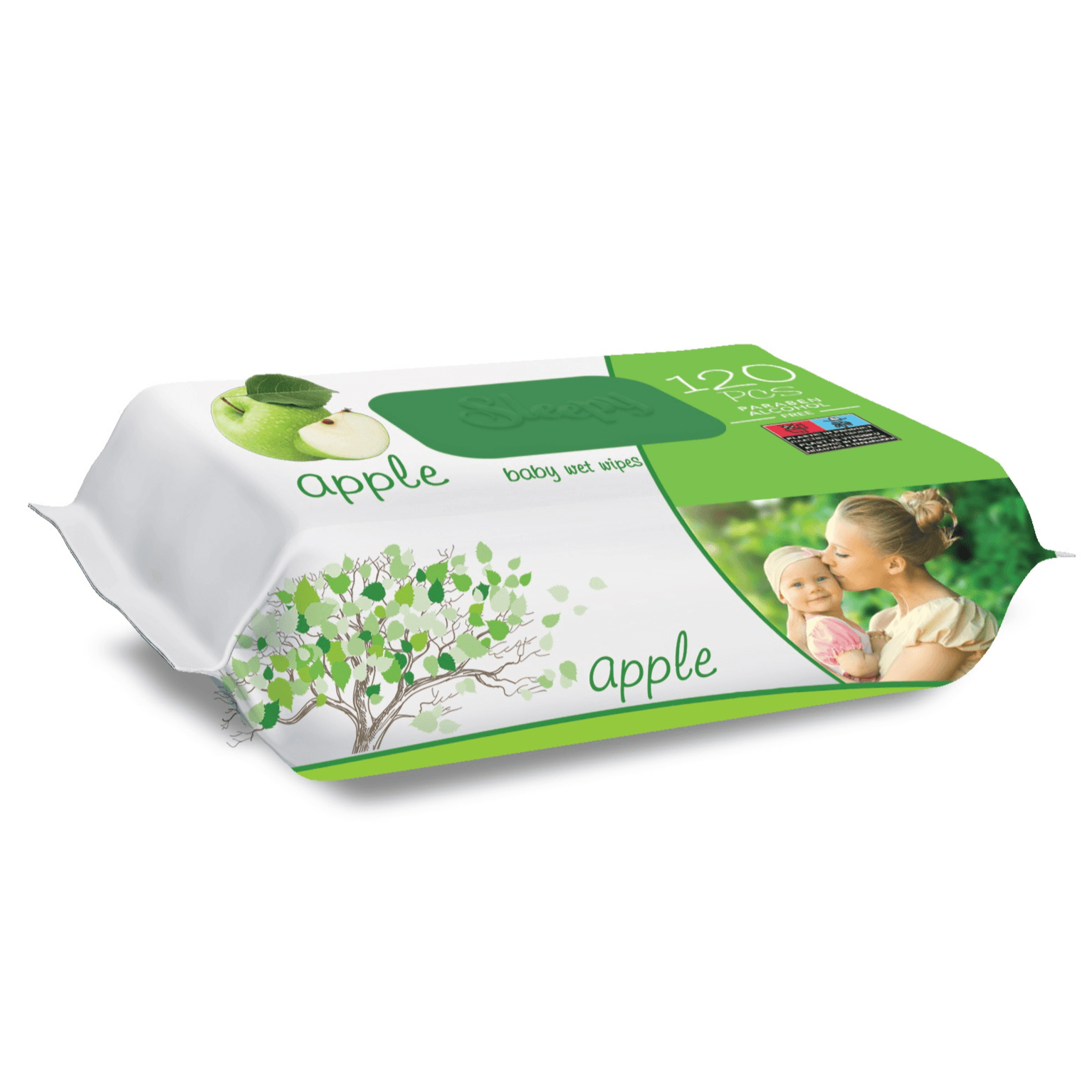 Sleepy Apple Wet Wipes 120 PCS