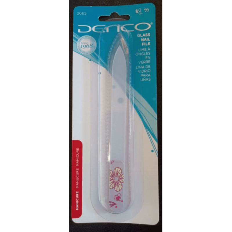 Denco 2665 Glass Nail File Manicure 1 Piece