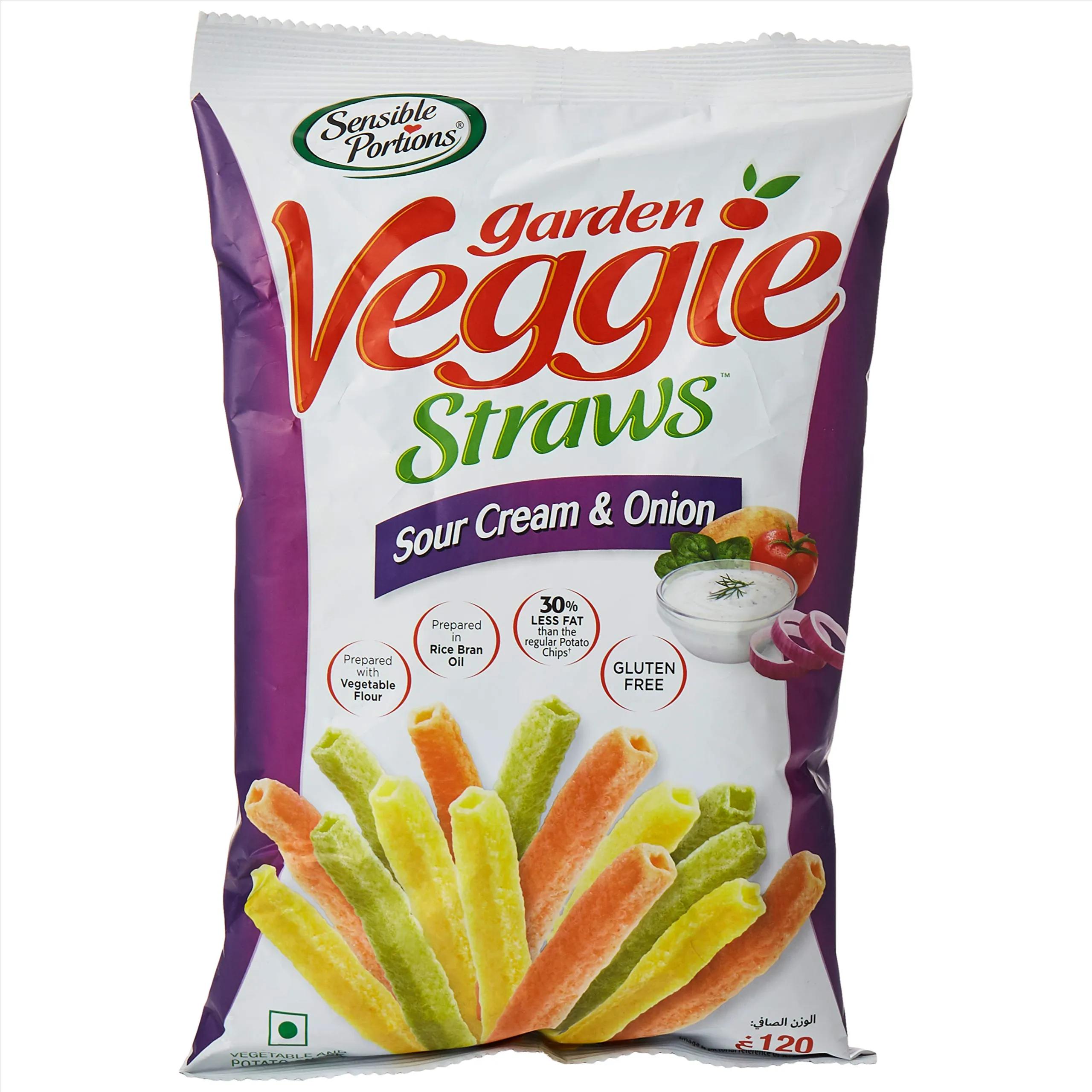 Sensible Portion Straws Sour Cream & Onion 120g