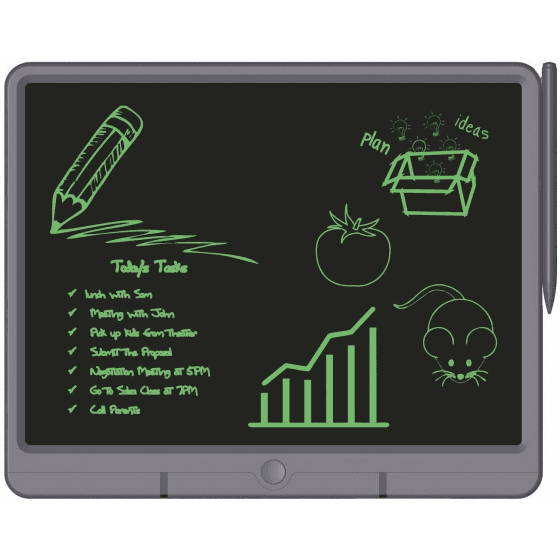 Green LCD Digital Writing Pad / 15 inch Size / Built in Pen - 6935100168722