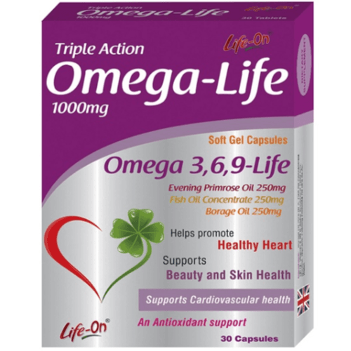 Life On Triple Action Omega Life 30 Capsules