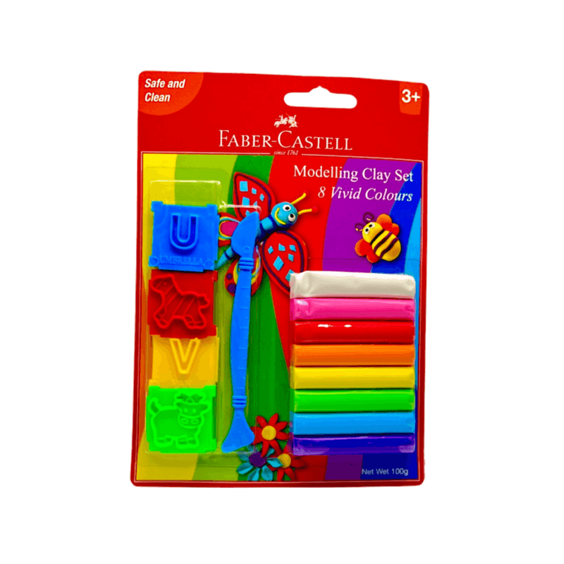 Faber-castell Modeling Clay Set 100 G 8 Colors - 7727