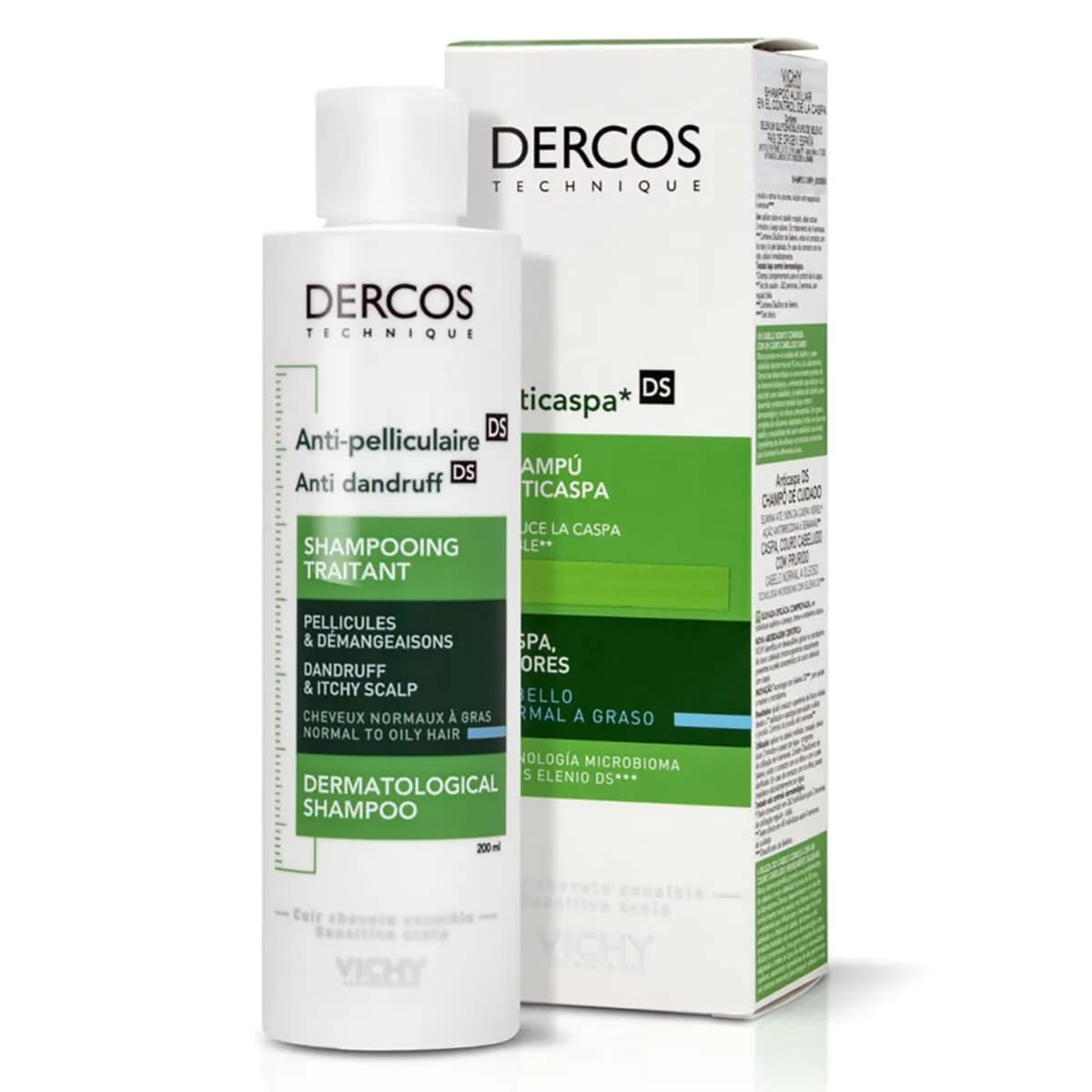 Vichy Dercos Anti Dandruff Shampoo For Normal To Oily Hair 200Ml