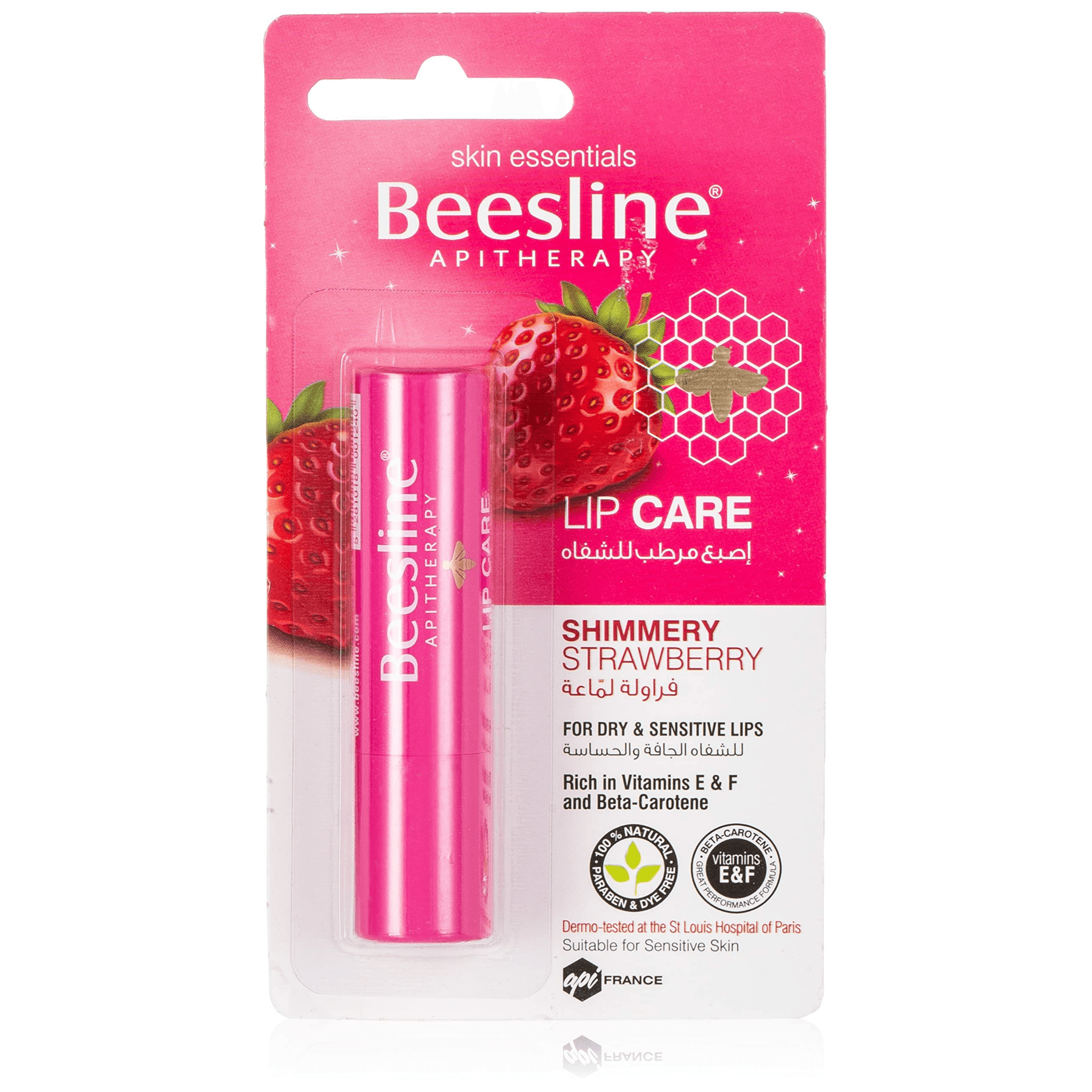 Beesline Lip Care Shimmery Strawberry