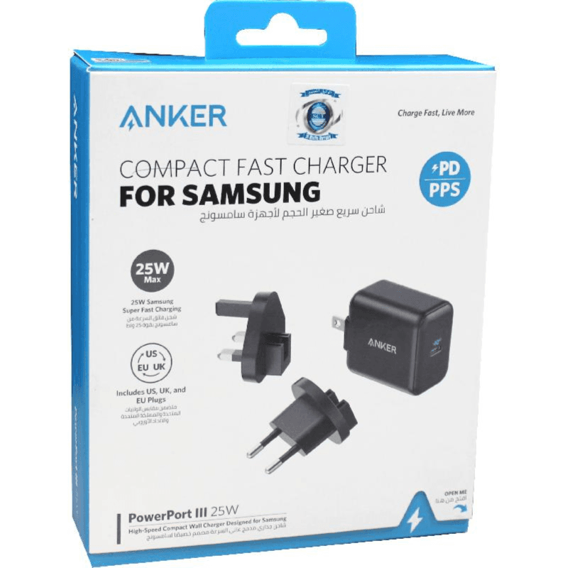 Anker Power Port Charger 25W Us-Uk-Eu