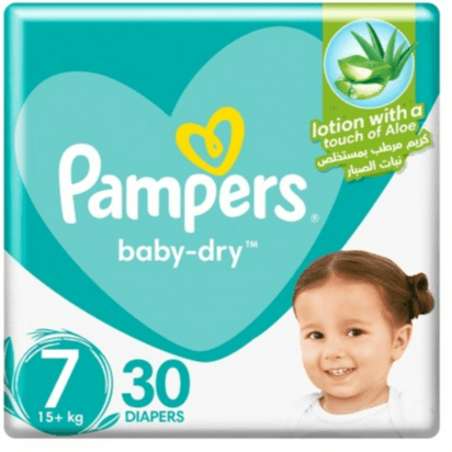 Pampers Baby Dry Size 7 Diapers 30 Pieces