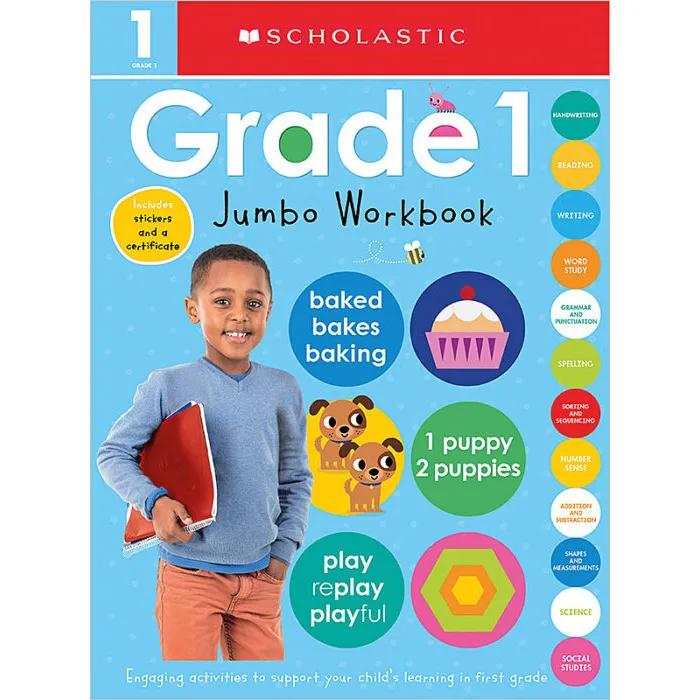 715590 First Grade Jumbo Workbook: Scholastic Early Learners (Jumbo Workbook) (Trade Paperback / Paperback) By Scholastic