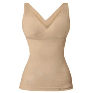 Sankom Patent Vest With Bra Beige Color Large / Xl