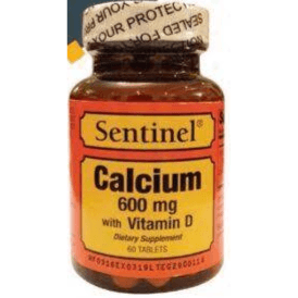 Sentinel Calcium Oyster Shell 100's