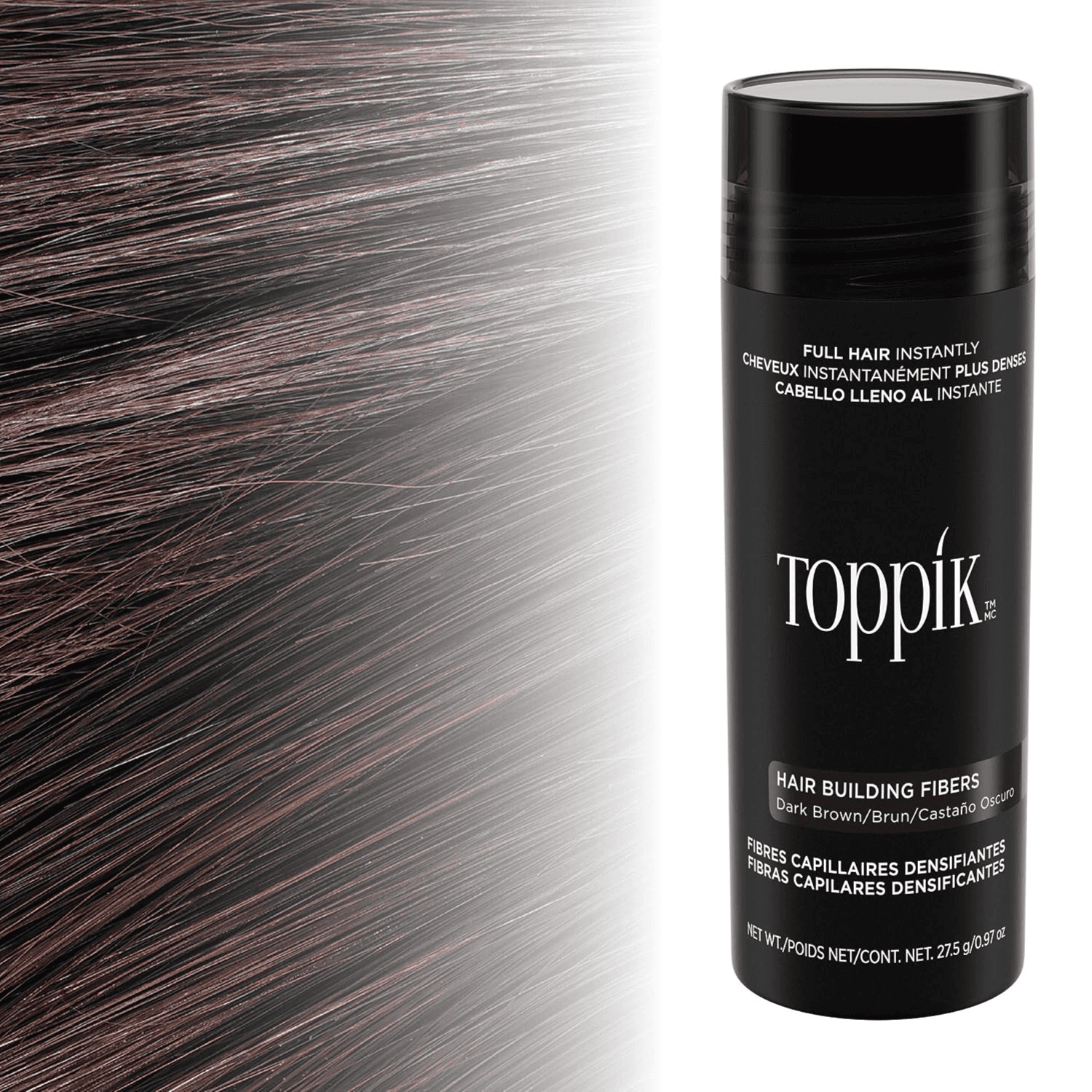 Toppik Hair Building Fibers - Dark Brown 27.5g