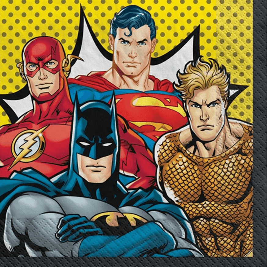 Justice League Lunch Napkins 16pcs