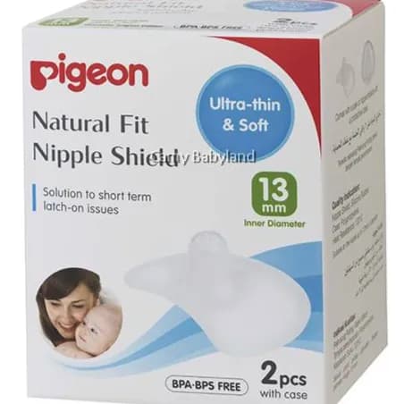 Pigeon Silicone Nipple Shield With Case 13mm