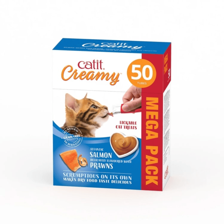 Creamy Treats Salmon & Prawn - Mega Box