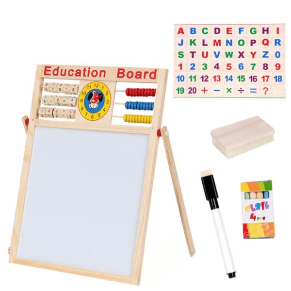 Multipurpose Double-Sided Magnetic Wooden Writing Drawing Board (Dbcs15_433)