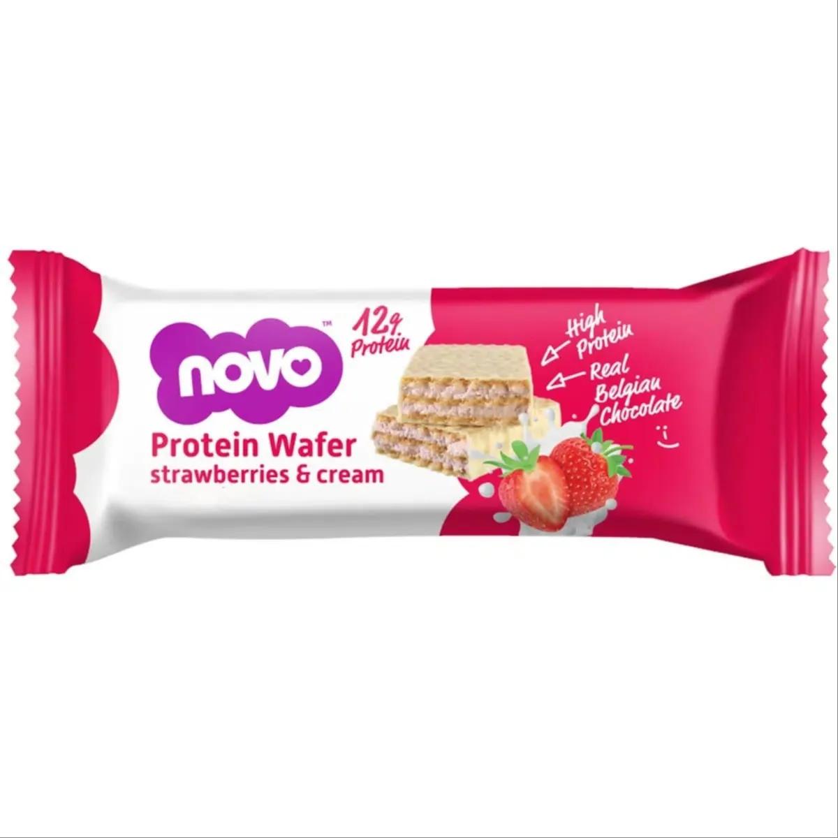 Novo Protein Wafer Bar - Strawberries and Cream 40g