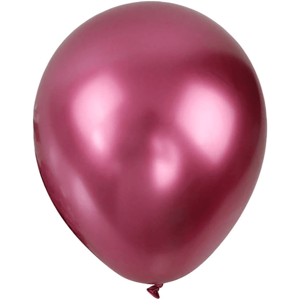 Maroon Chrome Balloon