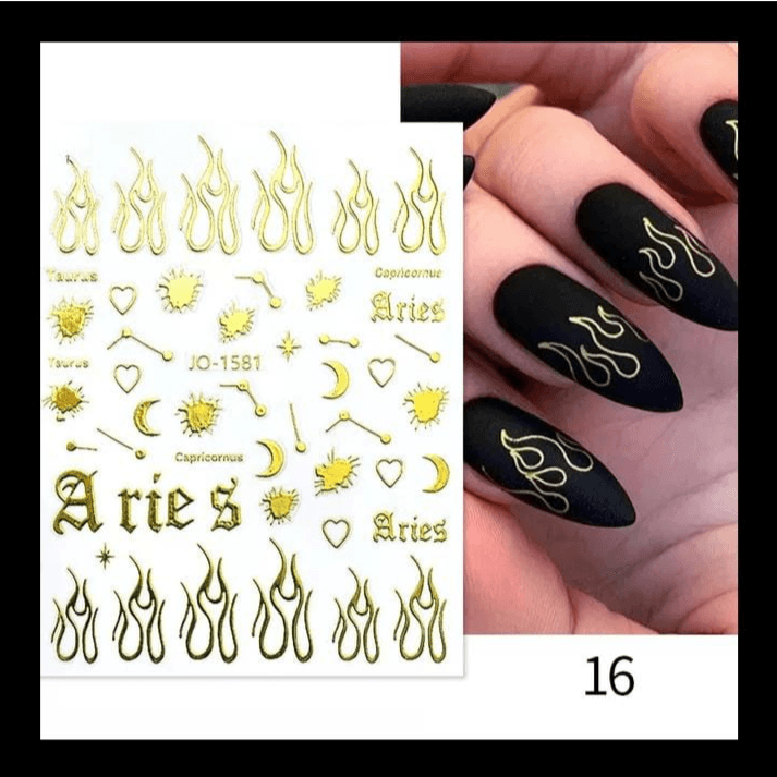 Nail Stickers Jo-1581 (Gold)