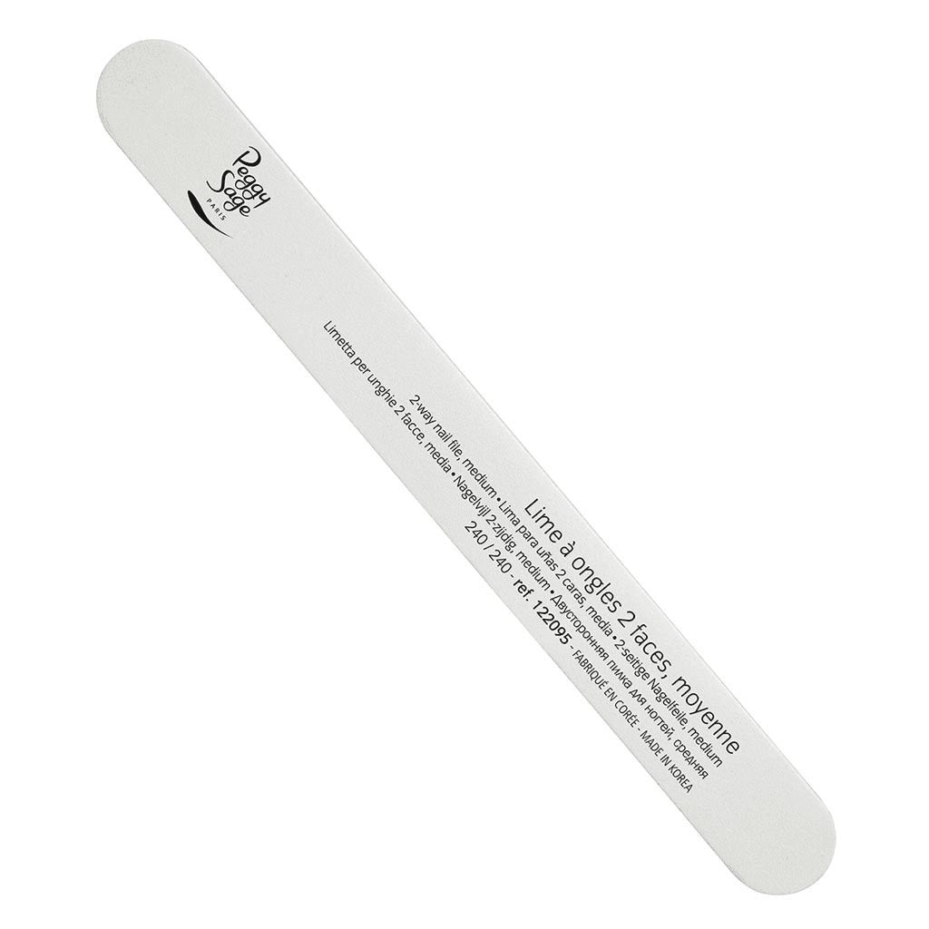 Peggy Sage 2-way Nail File 240/240, White