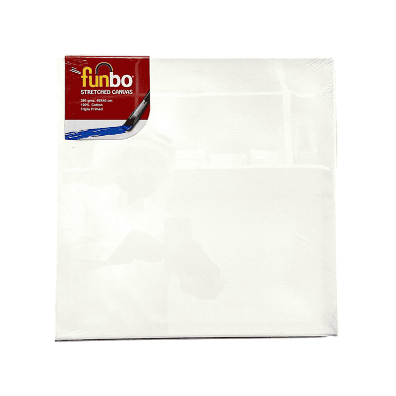 Funbo Stretched Canvas, White, 40X40Cm - 8353