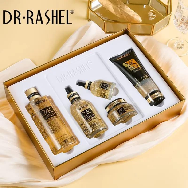 Dr Rashel 24K Gold Radiance And Anti Aging Skin Care Series 5 In 1 Bundle Set