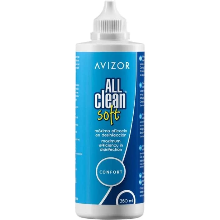 Avizor All Clean Soft All-in-one Protein Remover Solution For All Types Of Lenses 350ml