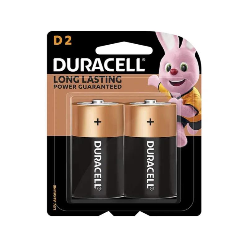 D2 Duracell Long Lasting Power Guaranteed 1.5v Alkaline