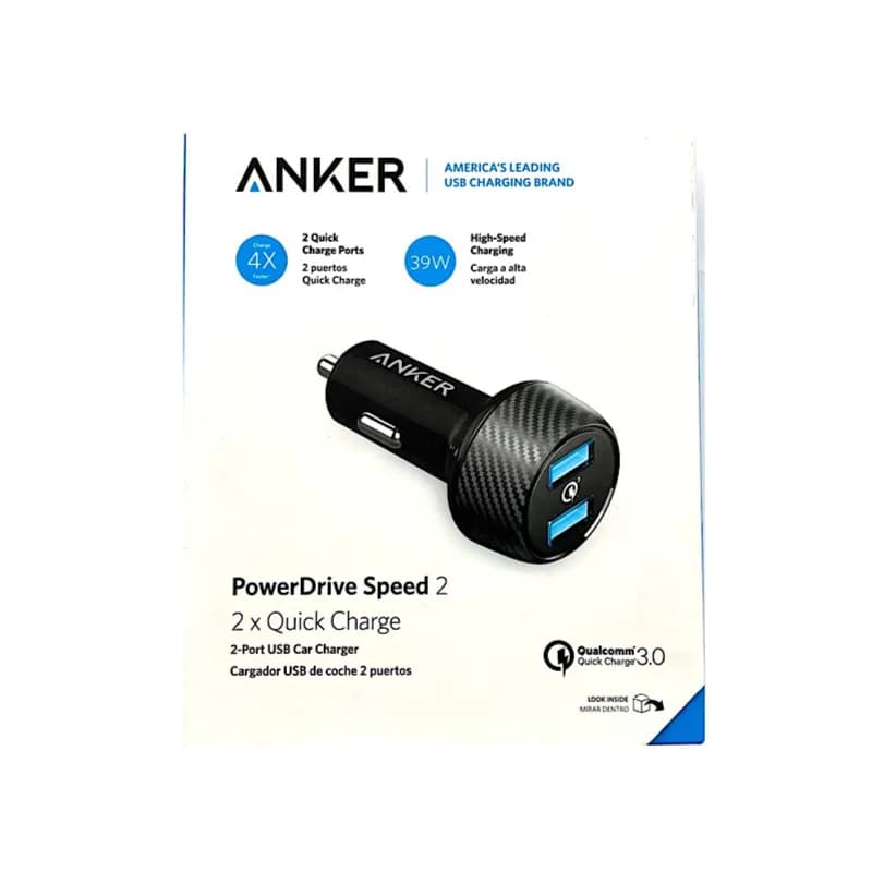 Anker Powerdrive Speed 2 And 39 W, 2X Quick Charge 3,0 - 2638