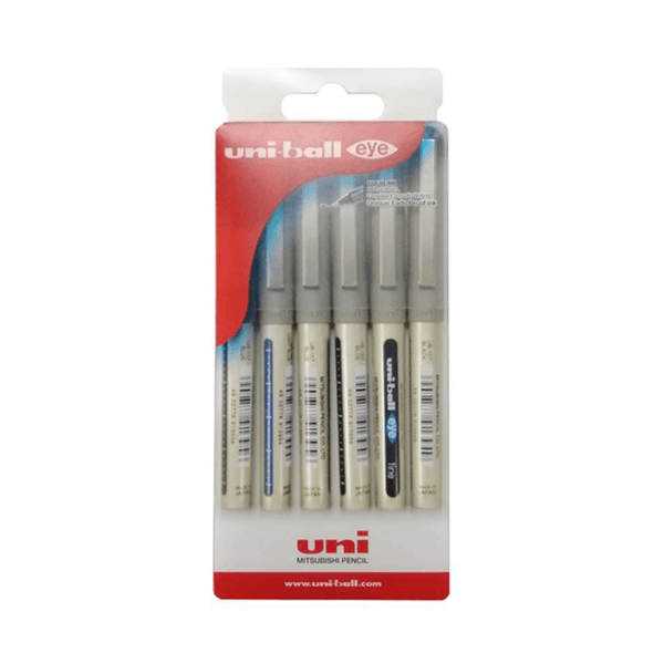 Uni-Ball Eye Pens Fine 0.7Mm Pack Of 5 (Pnub07)