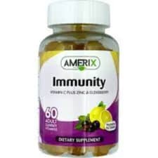 Amerix Immunity Vit C And Zinc 60 Gummy