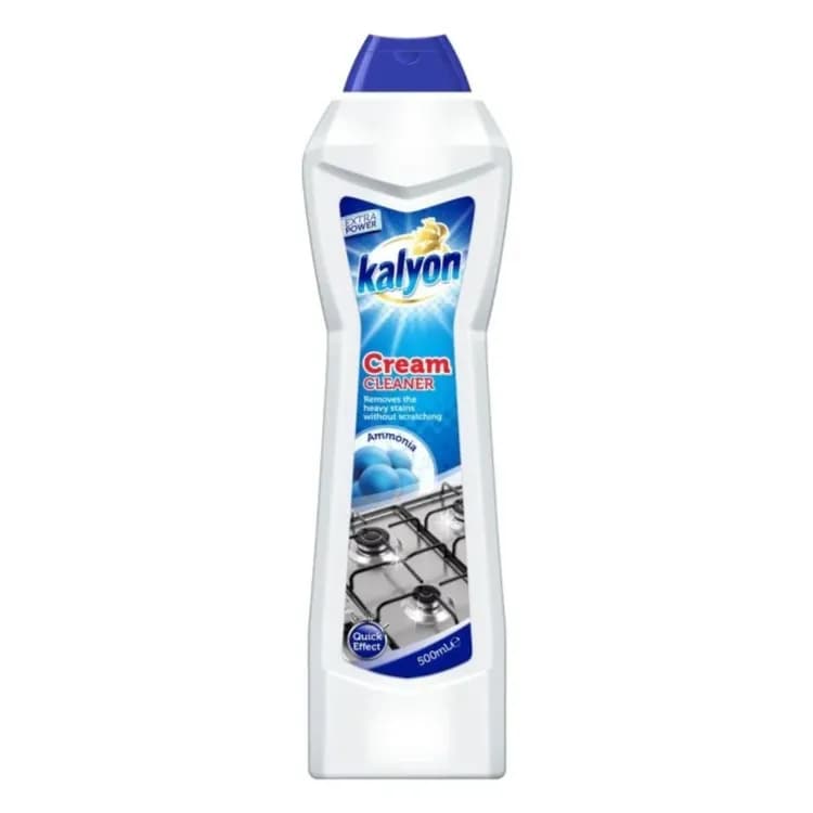 Kalyon Cream Cleaner Removes The Heavy Stains Without Scratching Ammonia Extra Power 500ml