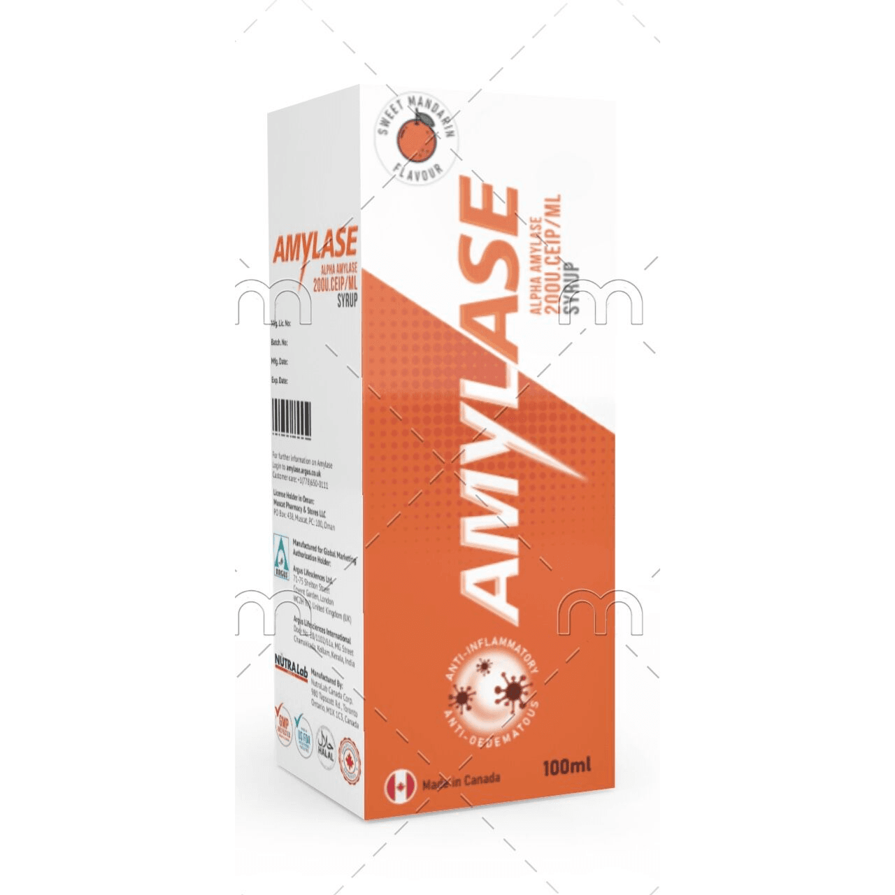 Amylase 200U/ml Syrup 100ml