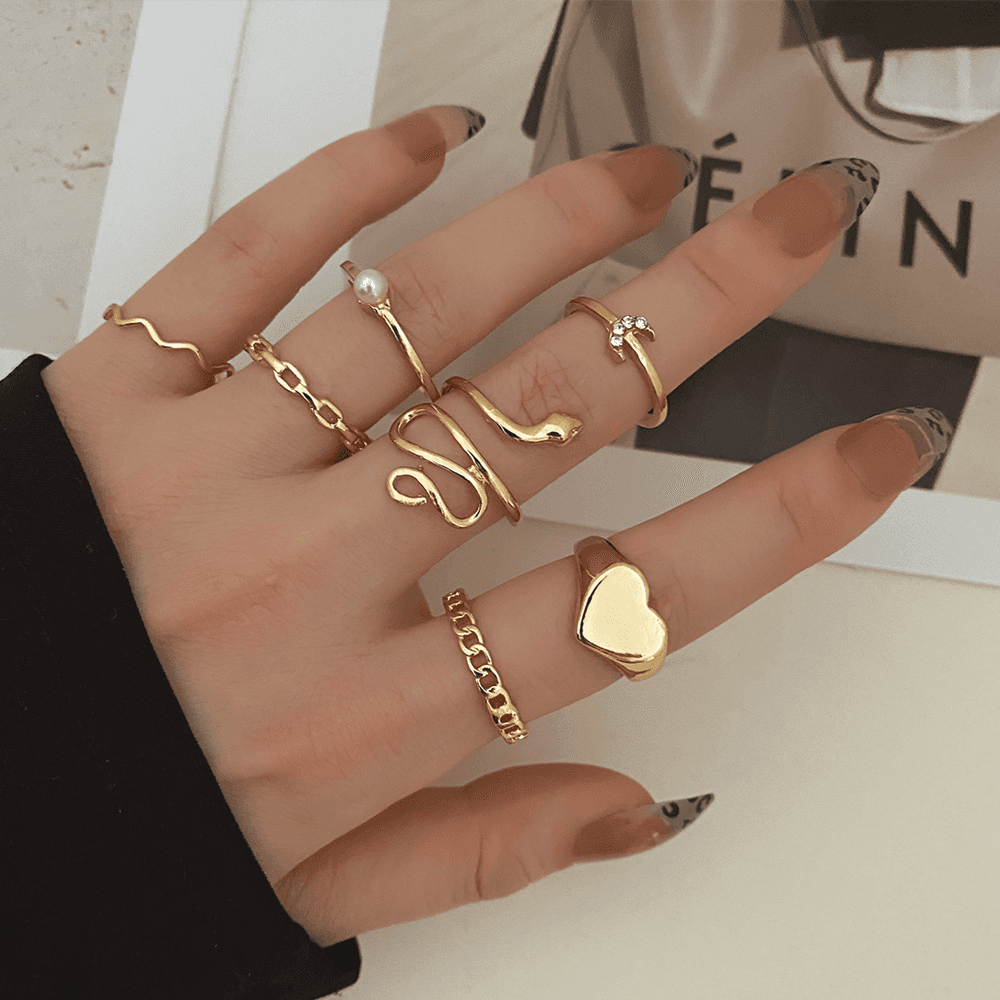 Gold Rings Set - A13