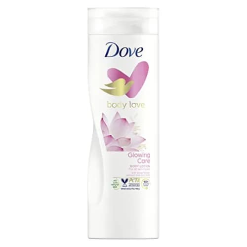 Dove Body Love Glowing Care Body Lotion  For All Skin Types With Lotus Flower Extract And Rice Milk 400Ml