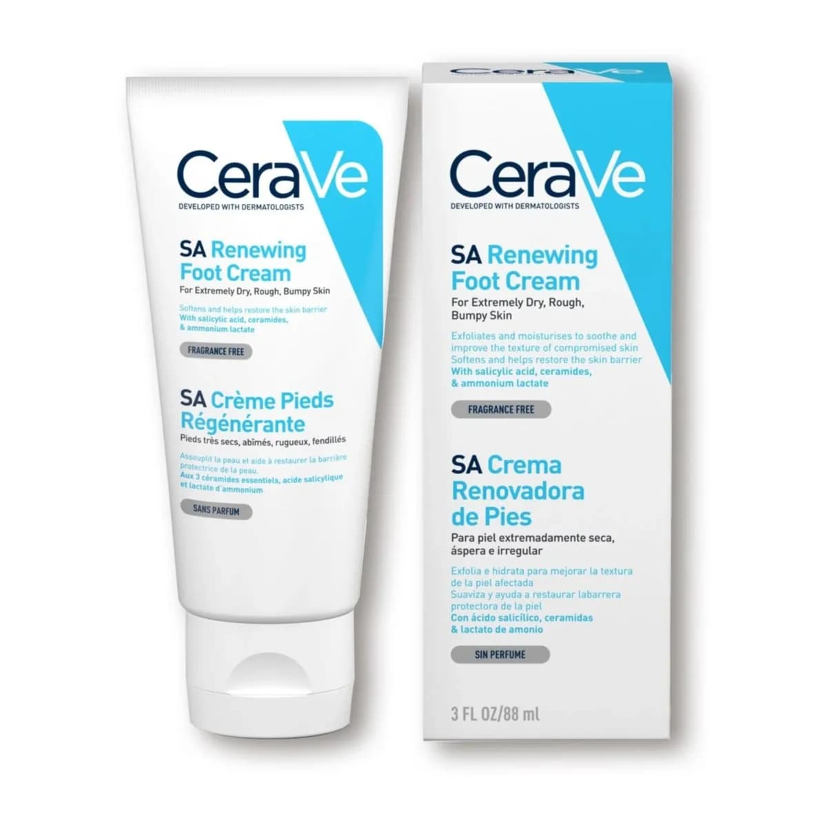 Cerave Sa Renewing Foot Cream 88ml For Exteremly Dry Skin