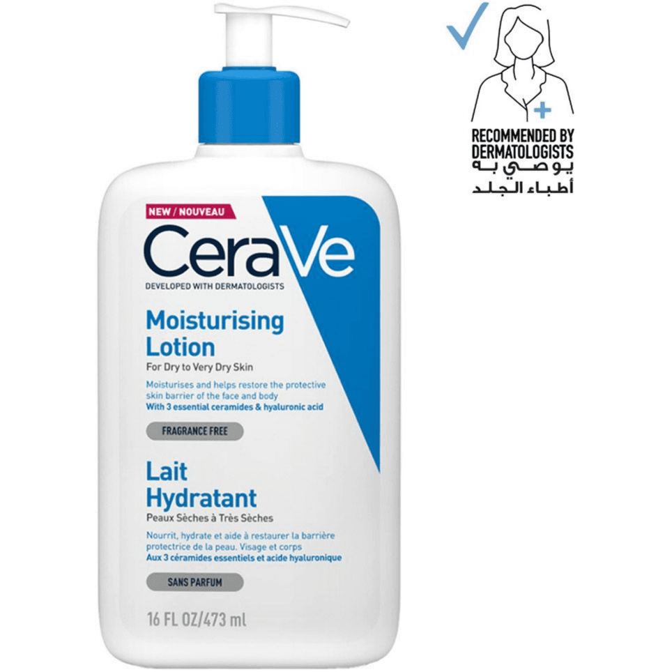 Cera Ve Moisturising Lotion For Dry And Very Dry Skin Face And Body 473Ml