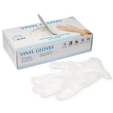 Pal Vinyl Gloves Powder Free Larger Clear 100