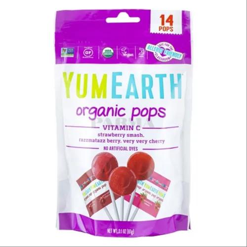 Yum Earth Bio Berry Cherry Lollipop 87G