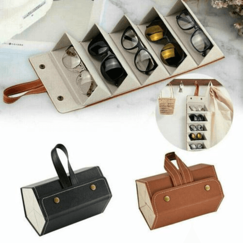 Sunglasses Organizer Box 5 Slot Travel